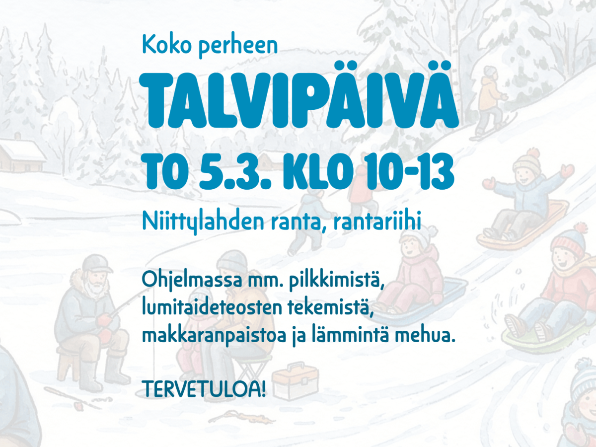 Talvipäivä to 5.3.2026 klo&nbsp;10-13
